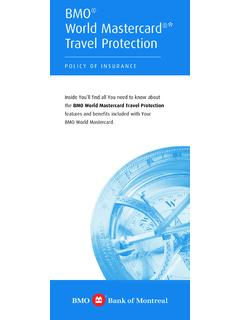 BMO World MasterCard Travel Protection