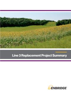 Line 3 Replacement Project Summary - Enbridge Inc.