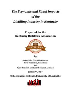 The Economic and Fiscal Impacts of the Distilling Industry ...