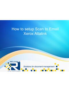 How to setup Scan to Email Xerox Altalink
