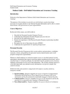 Student Guide - DoD Initial Orientation and Awareness …