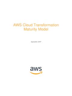 AWS Cloud Transformation Maturity Model - …