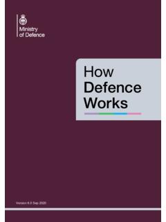 How Defence Works (September 2020) - GOV.UK