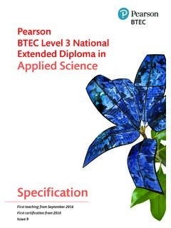 Specification - Pearson BTEC Level 3 National Extended ...