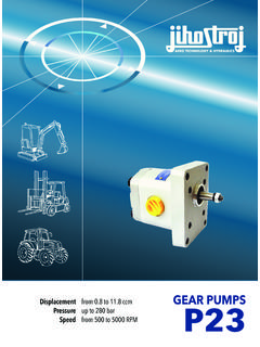 GEAR PUMPS P23 - jihostroj.com