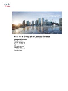 Cisco IOS IP Routing: EIGRP Command Reference