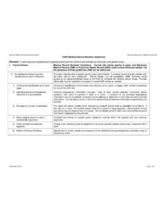 CHDP Medical Record Reviewer Guidelines Format (All ...