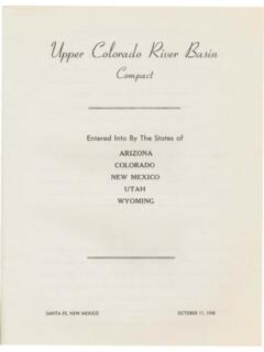 Upper Colorado River Basin Compact, 1948