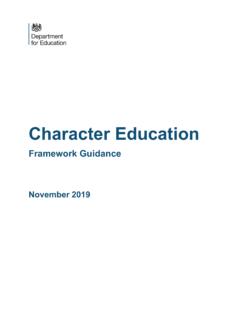 Character education framework guidance - GOV.UK