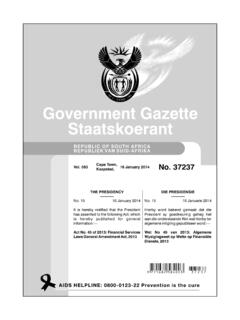 Government Gazette Staatskoerant - National Treasury