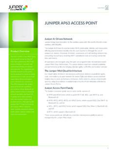 AP63 Access Point - Juniper Networks