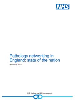 Pathology networking in England: state of the nation