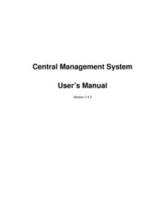 Central Management System User’s Manual - ID View