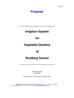 Proposal Irrigation System for Vegetable Gardens at ...