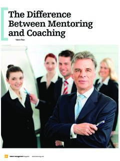 The Difference Between Mentoring and Coaching