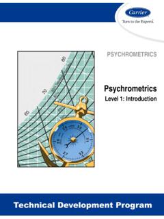 Psychrometrics, Level 1: Introduction - Sigler …