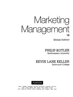 Marketing Management 15 Global Edition PHILIP KOTLER …