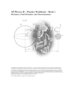 AP Physics B – Practice Workbook – Book 1