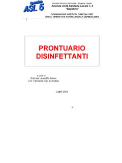 PRONTUARIO DISINFETTANTI - asl5.liguria.it