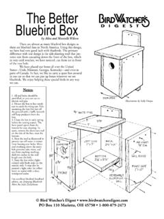 The Better Bluebird Box - Bird Watcher's Digest