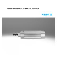 Standard cylinders DSBF-C, to ISO 15552, Clean Design