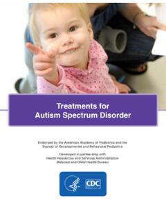 Treatments for Autism Spectrum Disorder