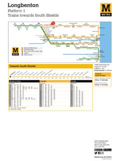 Metro timetable Longbenton - TravelNorthEast