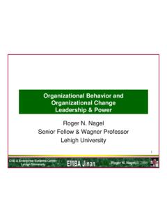 Organizational Behavior and Organizational Change ...