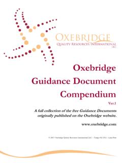 A full collection of the free Guidance Documents ...