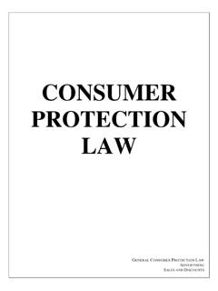 CONSUMER PROTECTION LAW - New York City