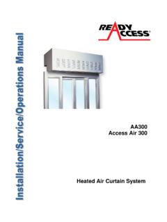 Heated Air Curtain System - Ready Access -Home