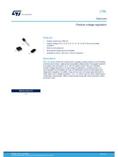 Datasheet - L78L - Positive voltage regulators