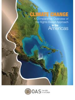 CLIMATE CHANGE - OAS