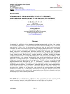 THE IMPACT OF SOCIAL MEDIA ON STUDENTS ACADEMIC ...