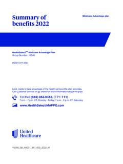 Summary of benefits 2022 - retiree.uhc.com