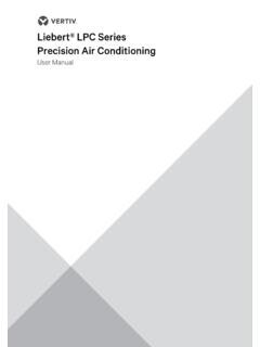 Liebert&#174; LPC Series Precision Air Conditioning