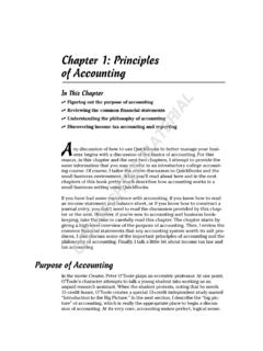 Chapter 1: Principles of Accounting - Wiley