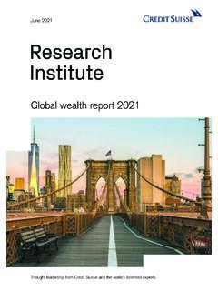 June 2021 Research Institute - Credit Suisse