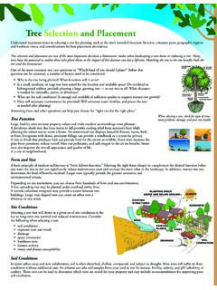 Tree Selection and Placement - TreesAreGood.org