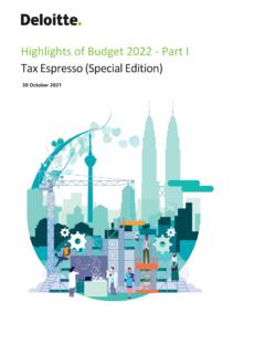 Highlights of Budget 2022 - Part I Tax Espresso (Special ...