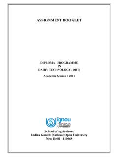 ASSIGNMENT BOOKLET - IGNOU - The People's University