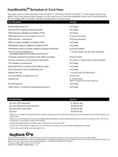 Key2BenefitsSM Schedule of Card Fees - kspaycenter.com