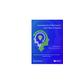 Innovating the Public Sector: from Ideas to Impact  …