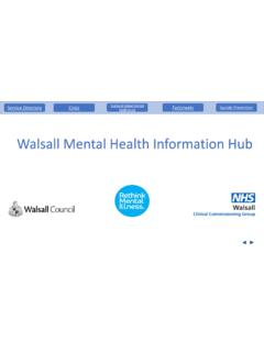 Walsall Mental Health Information Hub - Rethink Mental …