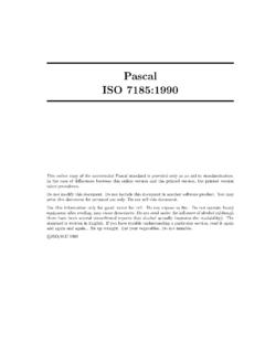 Pascal ISO 7185:1990