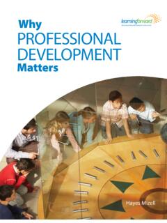 Why Professional Development Matters - Learning Forward