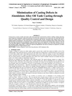 Minimization of Casting Defects in Aluminium …