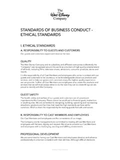 STANDARDS OF BUSINESS CONDUCT - ETHICAL STANDARDS