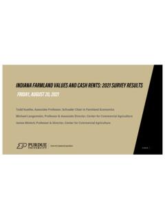 Indiana Farmland Values and Cash Rents 2021