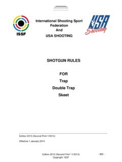 International Shooting Sport Federation And USA …